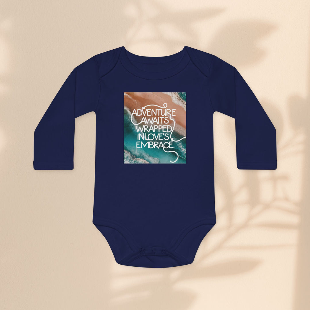 Baby Long-Sleeve Organic Bodysuit - Adventure Awaits