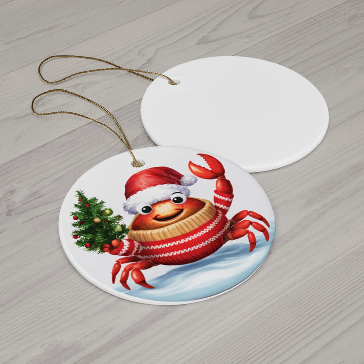 Ceramic Ornament - Lobster Christmas