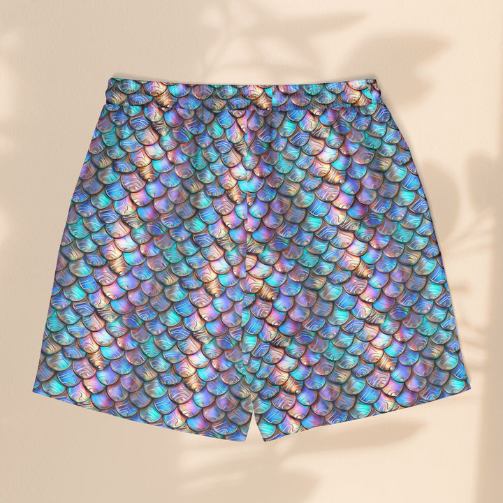 Iridescent Mermaid Scale Unisex Swim Shorts - Beach Ready Swimwear