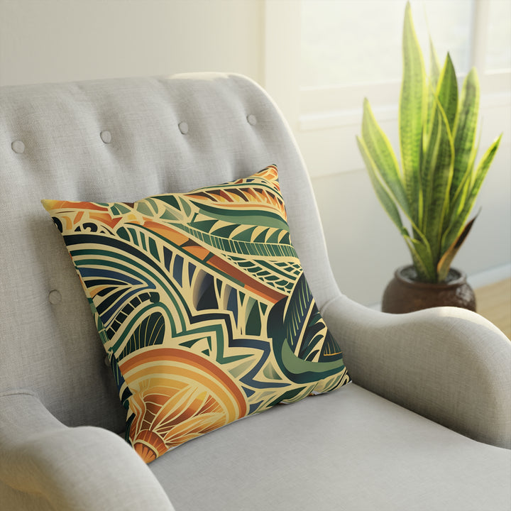 Tribal Orange Cushion