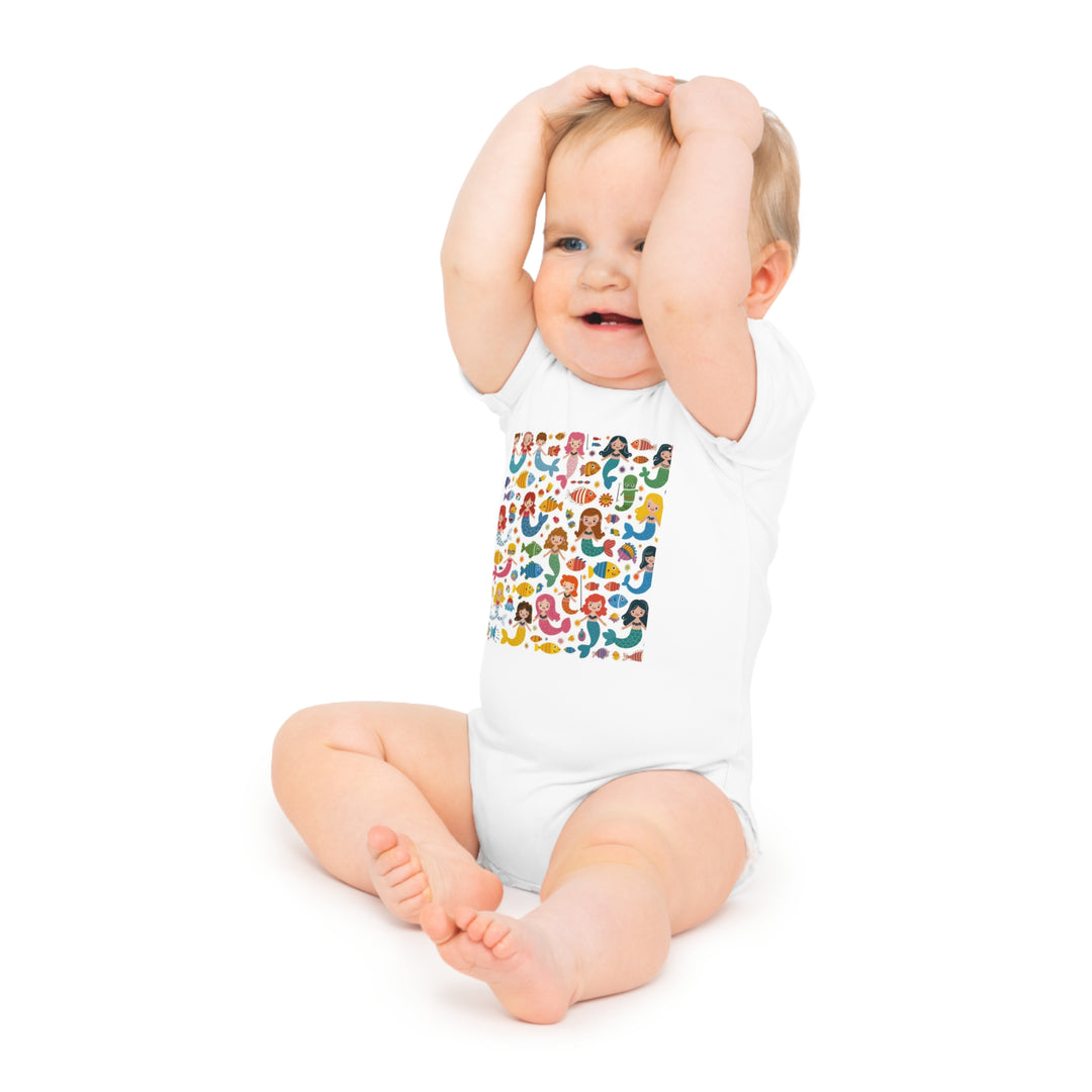 Baby Short Sleeve Bodysuit - Little Mermaids