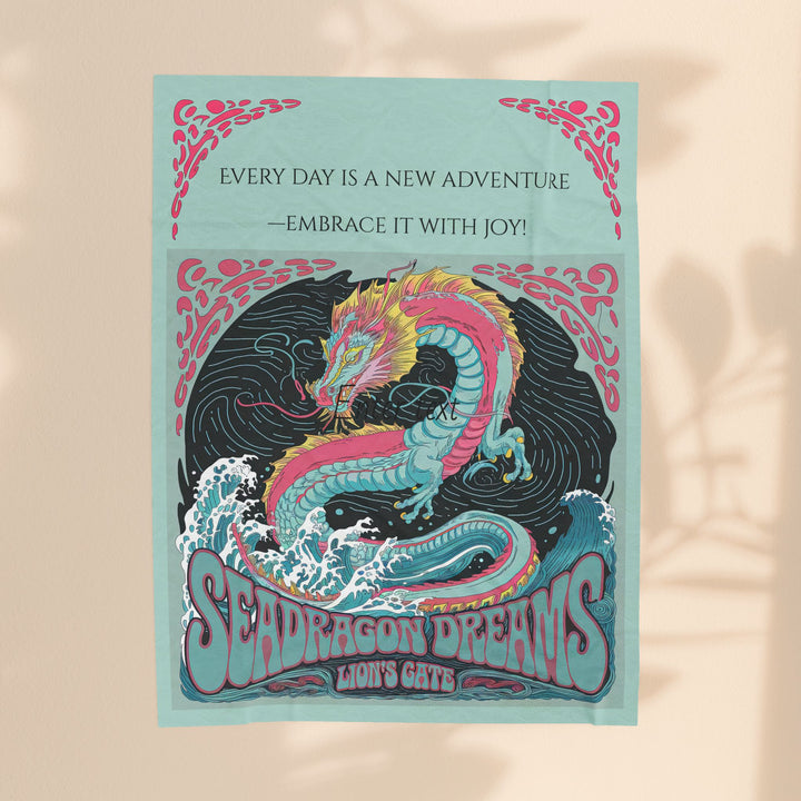 Velveteen Plush Blanket - Sea Dragon Dreams