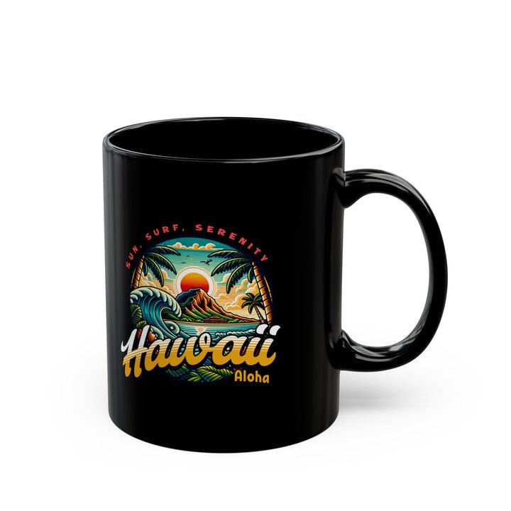 Black Mug (11oz, 15oz) - Hawaii Paradise