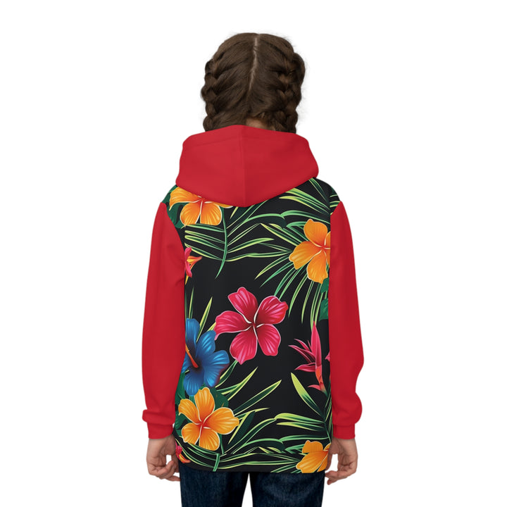 Children's Hoodie (AOP) - Hawaii Flowers