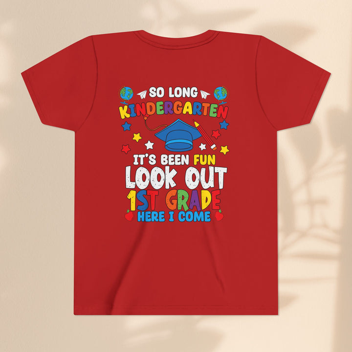 Look Out First Grade Here I Come T-Shirt - Graduation Celebration Tee, Kindergarten to 1st Grade Transition T-Shirt,