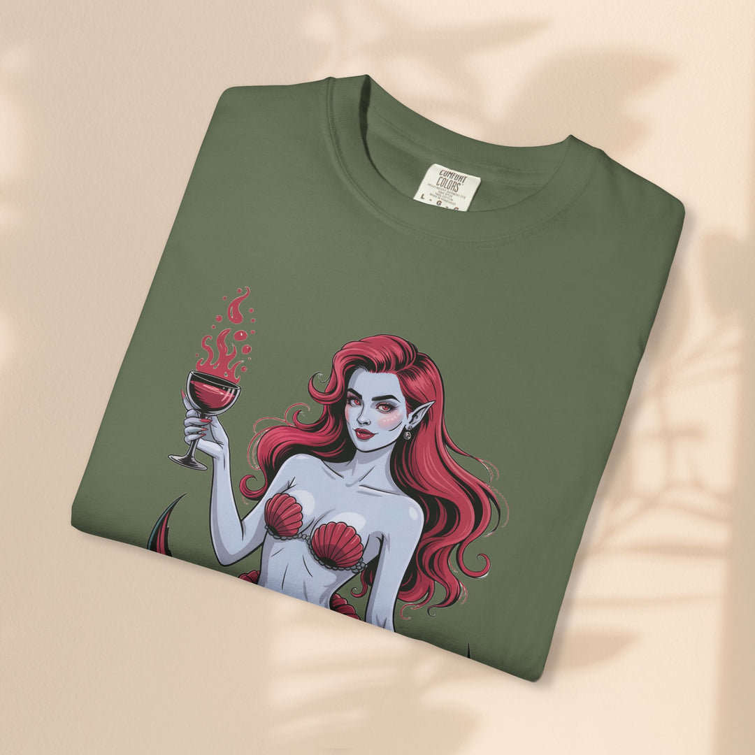 Mermaid-Themed Unisex T-Shirt – Fun Summer Apparel, Beach Lover Gift, Vintage Style Tee