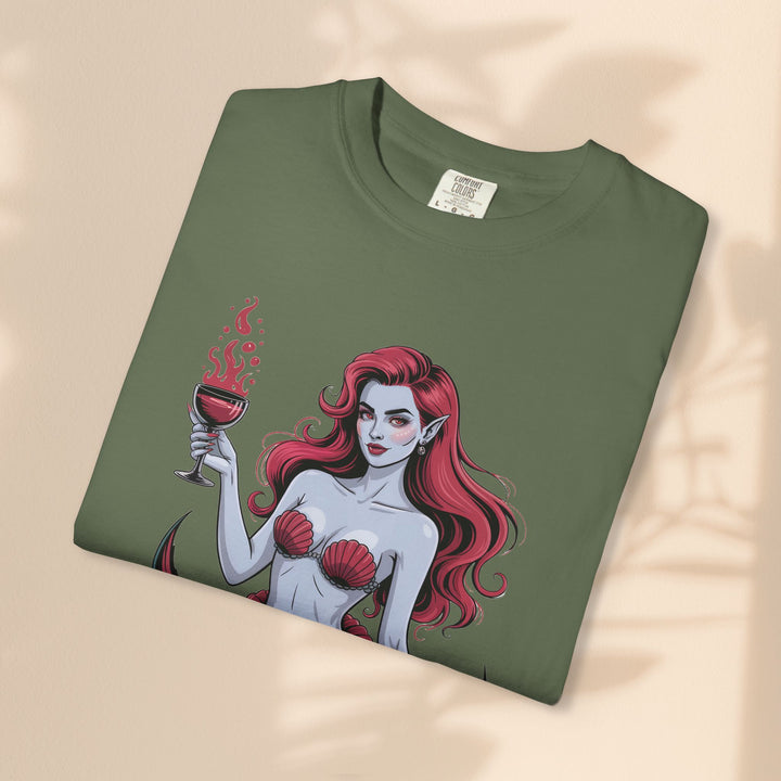 Mermaid-Themed Unisex T-Shirt – Fun Summer Apparel, Beach Lover Gift, Vintage Style Tee