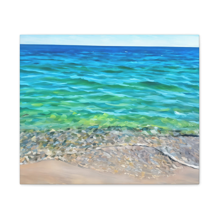 Coastal Serenity Seascape Canvas Art Print
