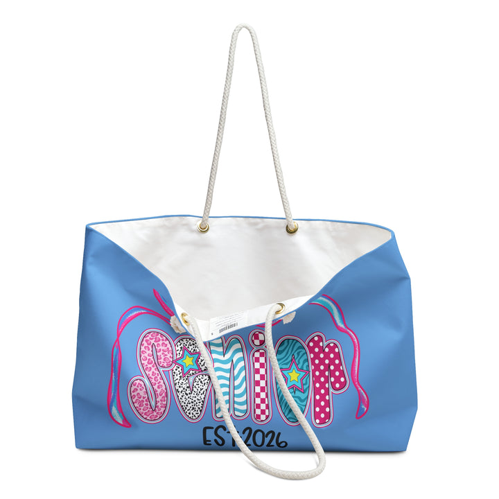 Senior Year 2026 Weekender Bag, Graduation Gift, Travel Tote, College Bound Accessory, Fashionable Storage Bag