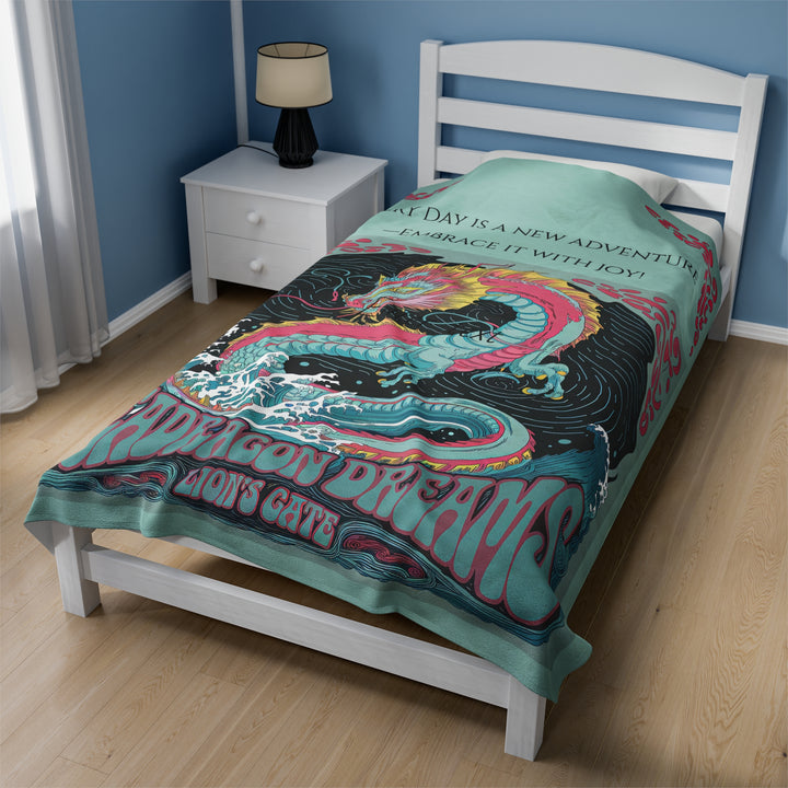 Velveteen Plush Blanket - Sea Dragon Dreams