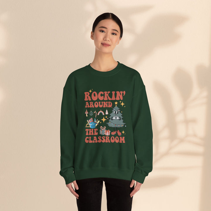 Unisex Heavy Blend™ Crewneck Sweatshirt - Rockin Around The Classroom