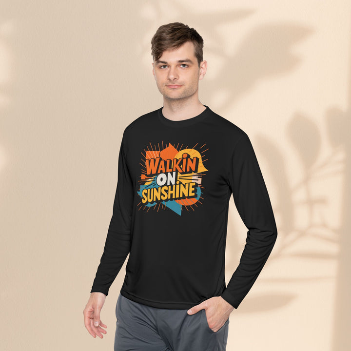 Unisex Lightweight Long Sleeve Tee - Walking On Sunshine