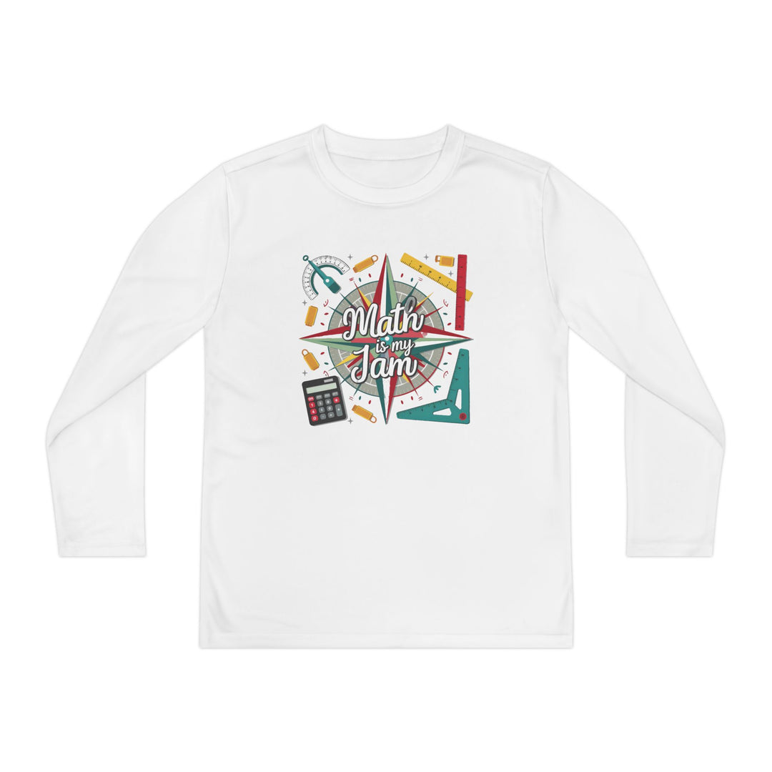 Youth Long Sleeve Competitor Tee - Math Is My Jam