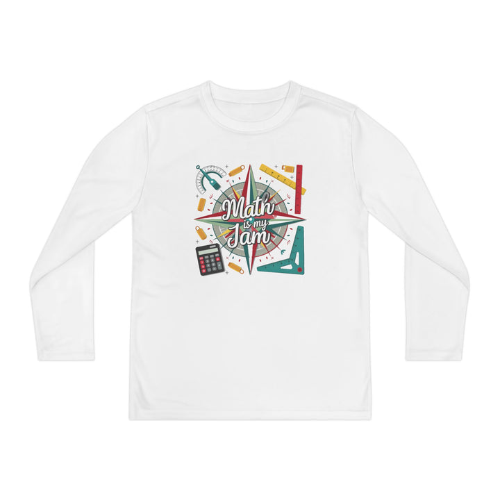 Youth Long Sleeve Competitor Tee - Math Is My Jam