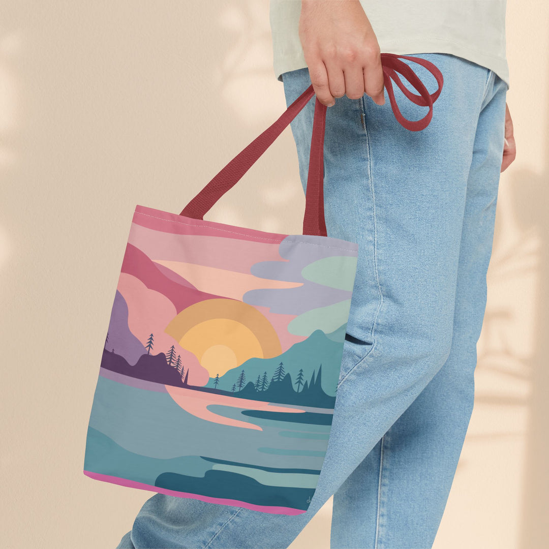 Tote Bag (AOP) - Pastel Scene