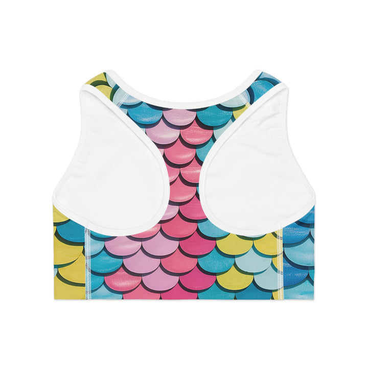Colorful MNMs Sports Bra - Vibrant Activewear for Fitness Enthusiasts