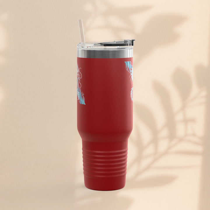 Bold Dragon Insulated Travel Mug, 40oz – Adventure, Road Trips, Unique Gift, Eco-Friendly Drinkware, Hot & Cold Beverages