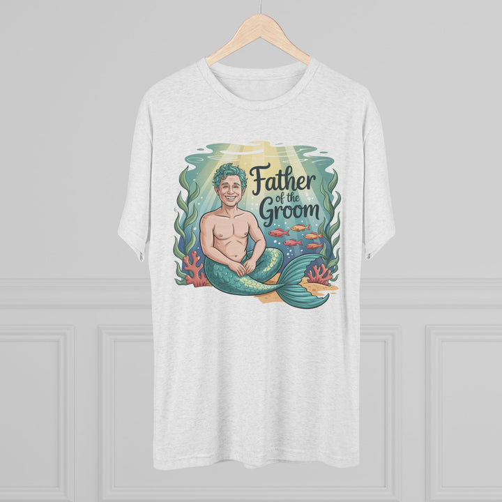 Father of the Groom Merman T-Shirt, Unique Wedding Gift, Fun Groomsmen Tee, Beach Theme Attire, Nautical Humor Shirt