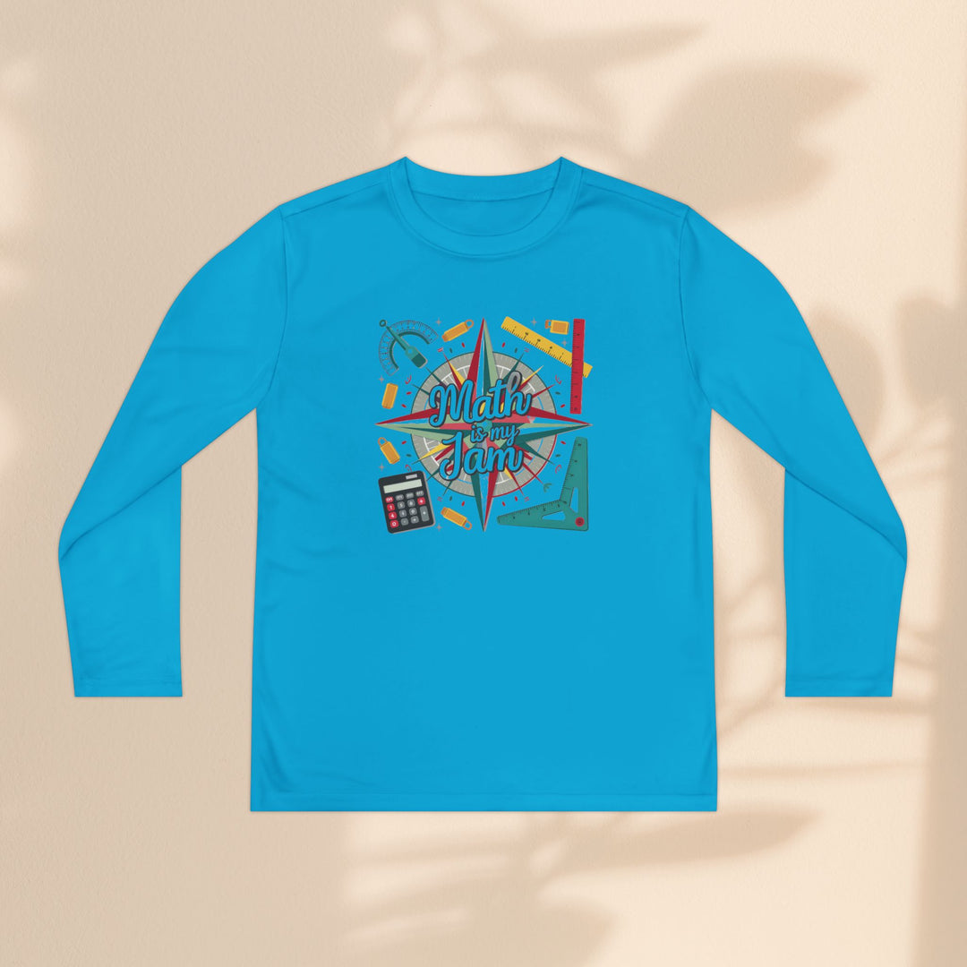 Youth Long Sleeve Competitor Tee - Math Is My Jam