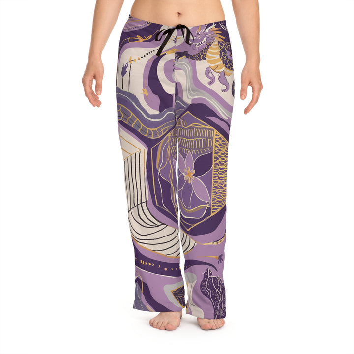 Women's Pajama Pants (AOP) - Lavender Legend