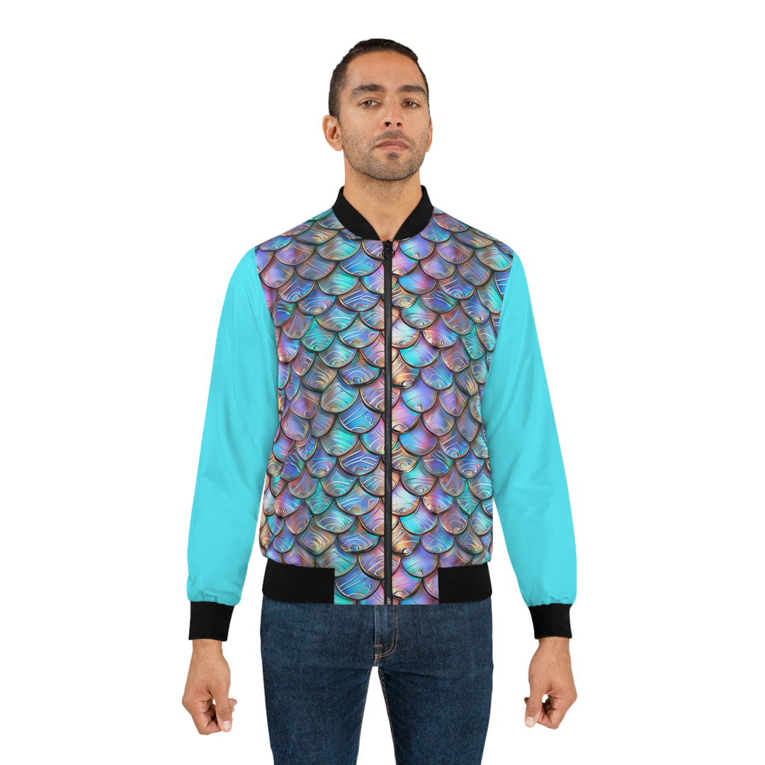 Men's Bomber Jacket  - Shiny Mer Scales