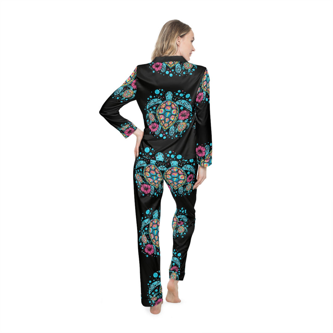 Sea Turtle Dreams Women's Satin Pajamas