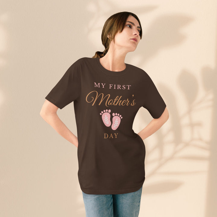 My First Mother's Day Organic T-Shirt - Baby Announcement Tee