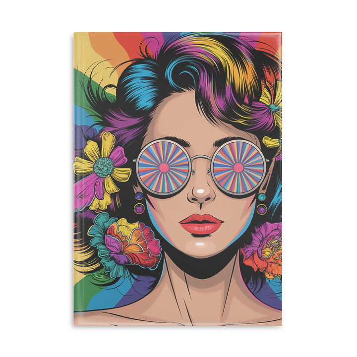 Hardcover Notebook with Puffy Covers - Hippie Girls