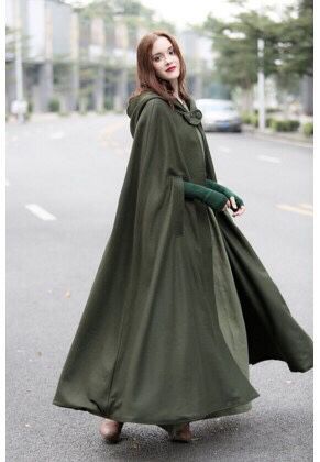 Women’s Hooded Tie-Front Shawl – Cozy Fashion Cape