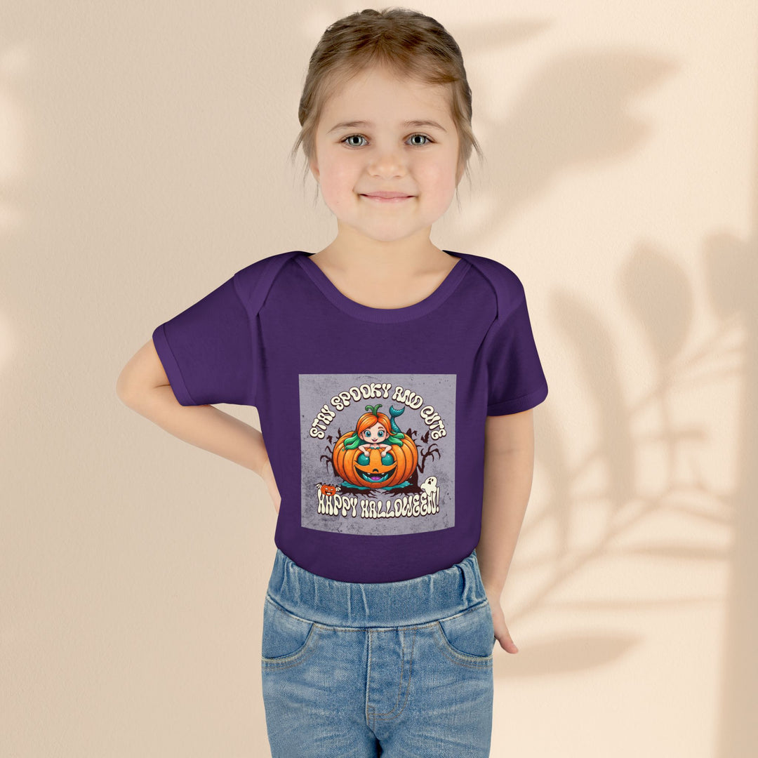 Stay Spooky and Cute Infant Halloween Bodysuit – Pumpkin Baby Costume & Fall Outfit