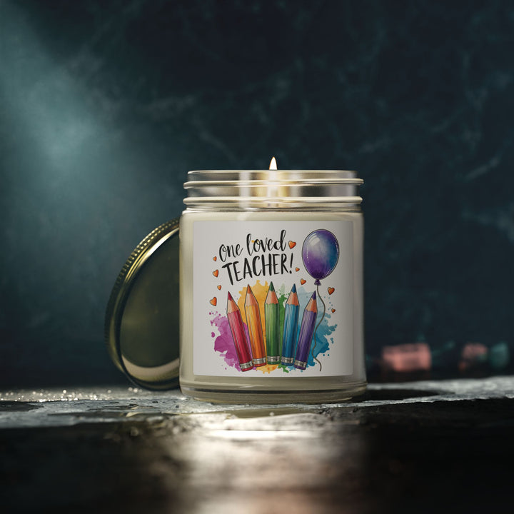 Scented Coconut Apricot Candles (4oz, 9oz) - One Loved Teacher