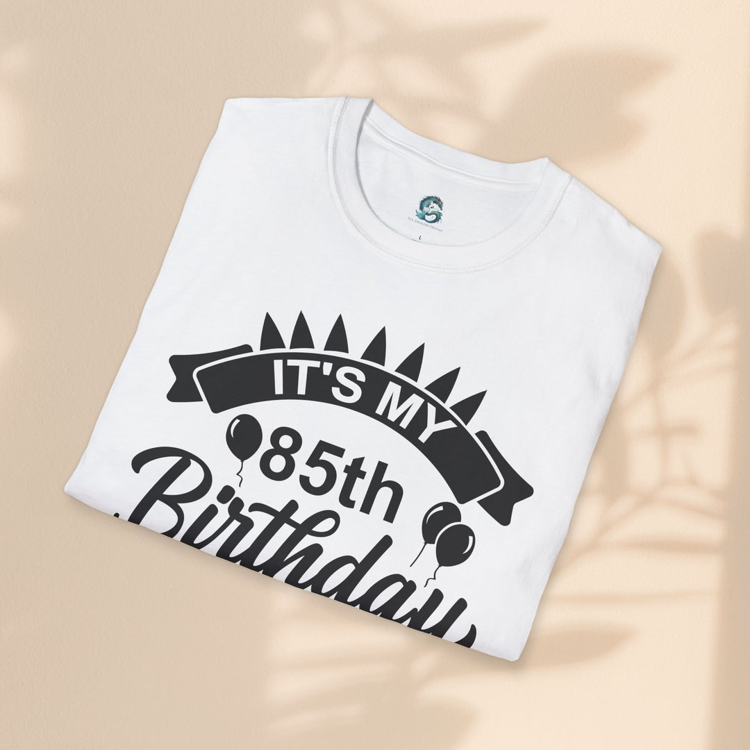 85th Birthday Celebration T-Shirt, Unisex Softstyle Tee for 85th Birthday, Milestone Birthday Gift, Birthday Party Outfit, Cute [...]