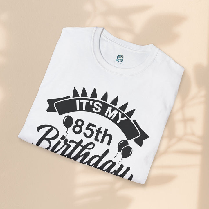 85th Birthday Celebration T-Shirt, Unisex Softstyle Tee for 85th Birthday, Milestone Birthday Gift, Birthday Party Outfit, Cute [...]