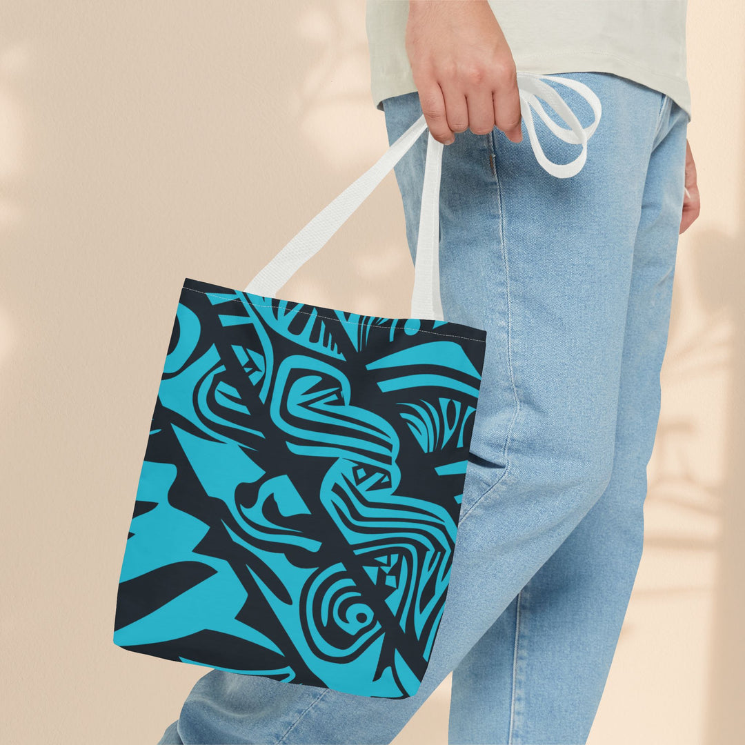 Blue Tribal Tote Bag