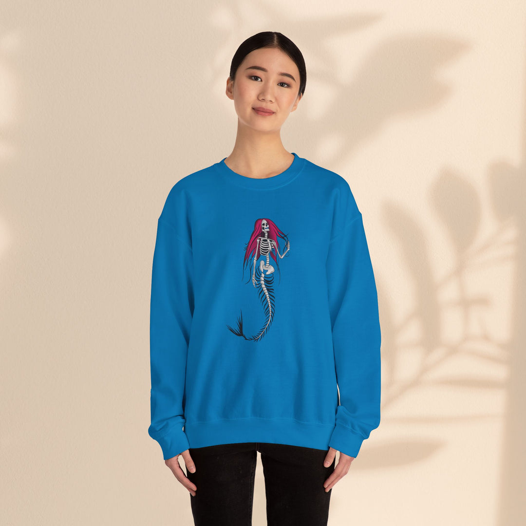 Unisex Heavy Blend™ Crewneck Sweatshirt - Halloween Mermaid Bones