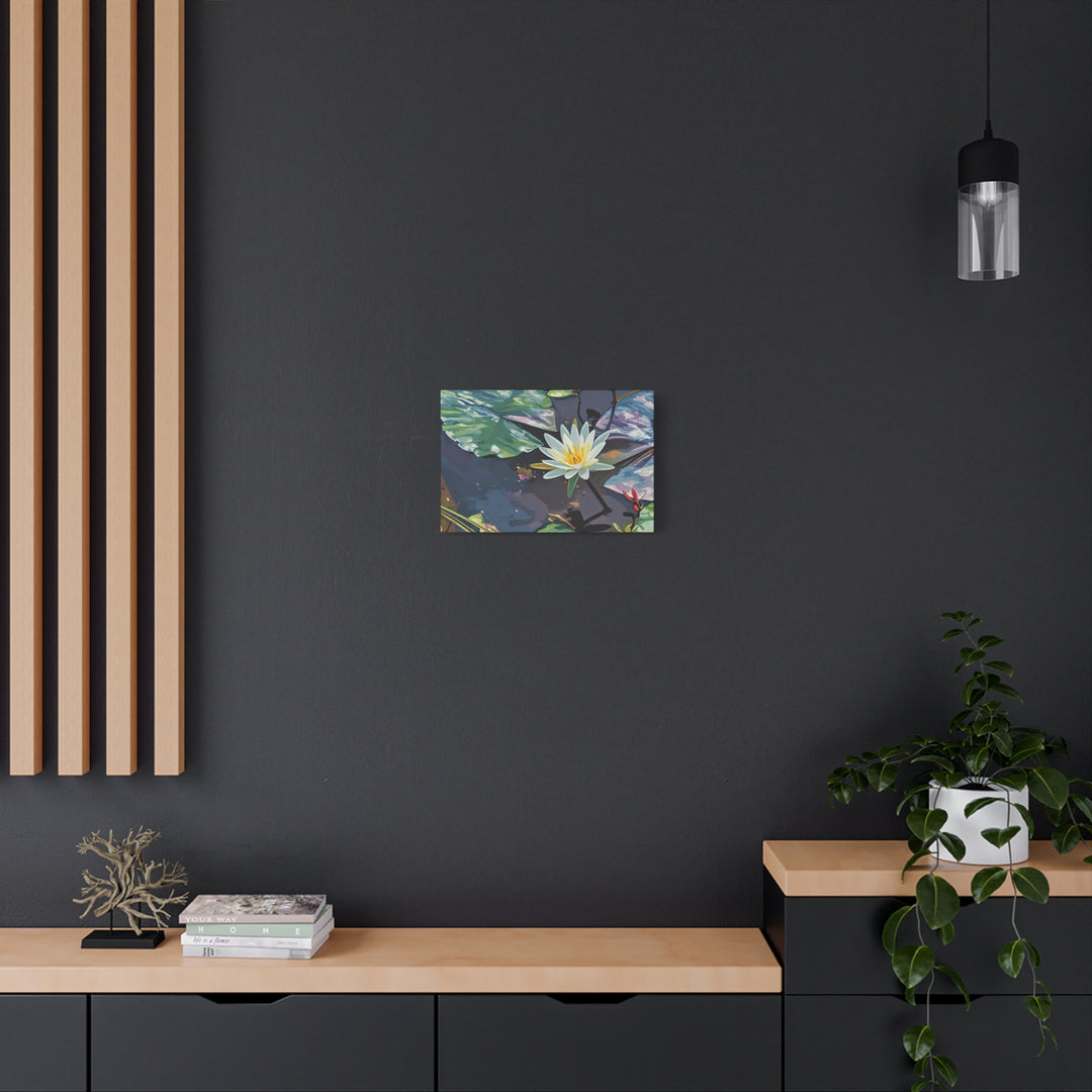 Water Lily Canvas Art Print – Nature Wall Décor