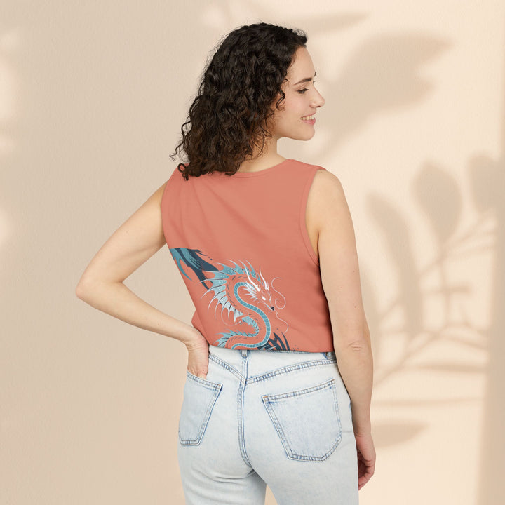 Dragon Art Unisex Tank Top - Stylish Summer Wear, Festival Apparel, Gift for Art Lovers, Beach Outfits, Cool Graphic Shirt