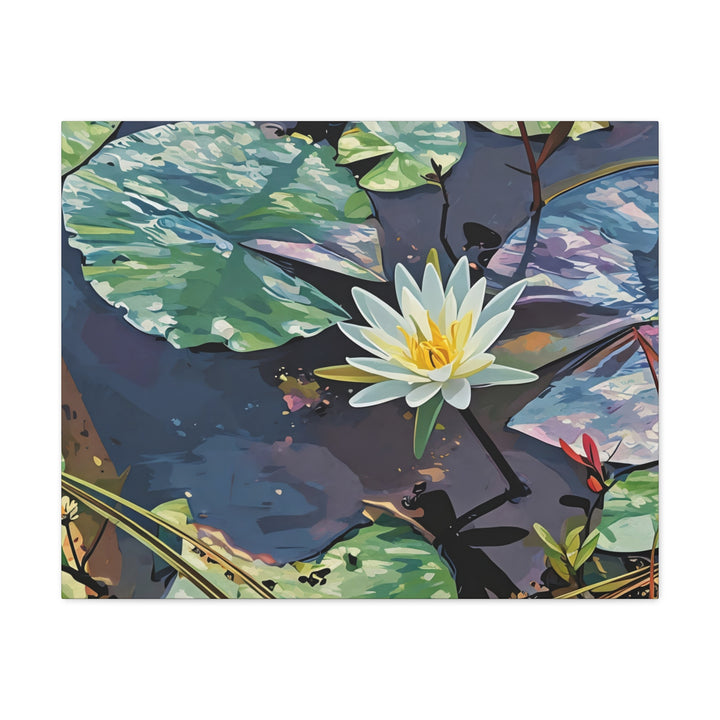 Water Lily Canvas Art Print – Nature Wall Décor