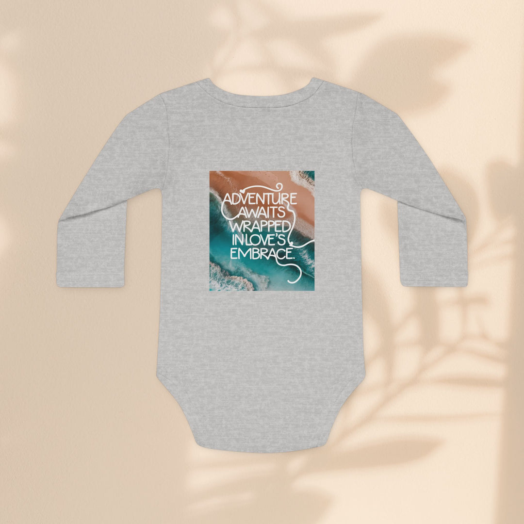 Baby Long-Sleeve Organic Bodysuit - Adventure Awaits