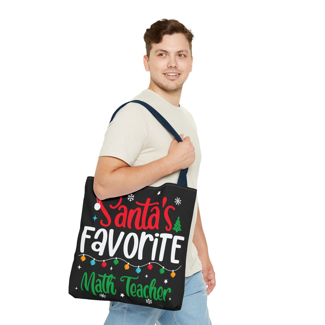 Tote Bag (AOP) - Santa's Favorite Math Teacher