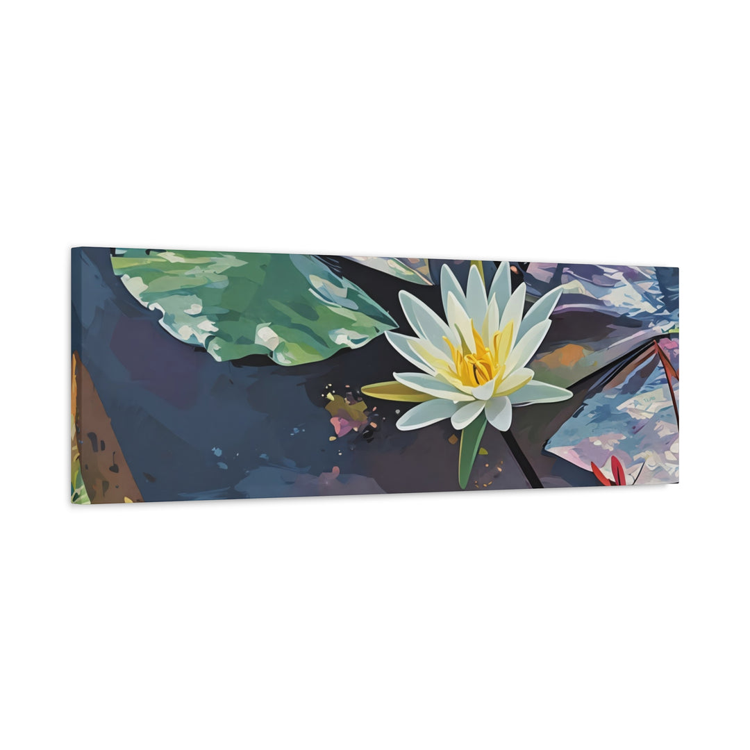 Water Lily Canvas Art Print – Nature Wall Décor