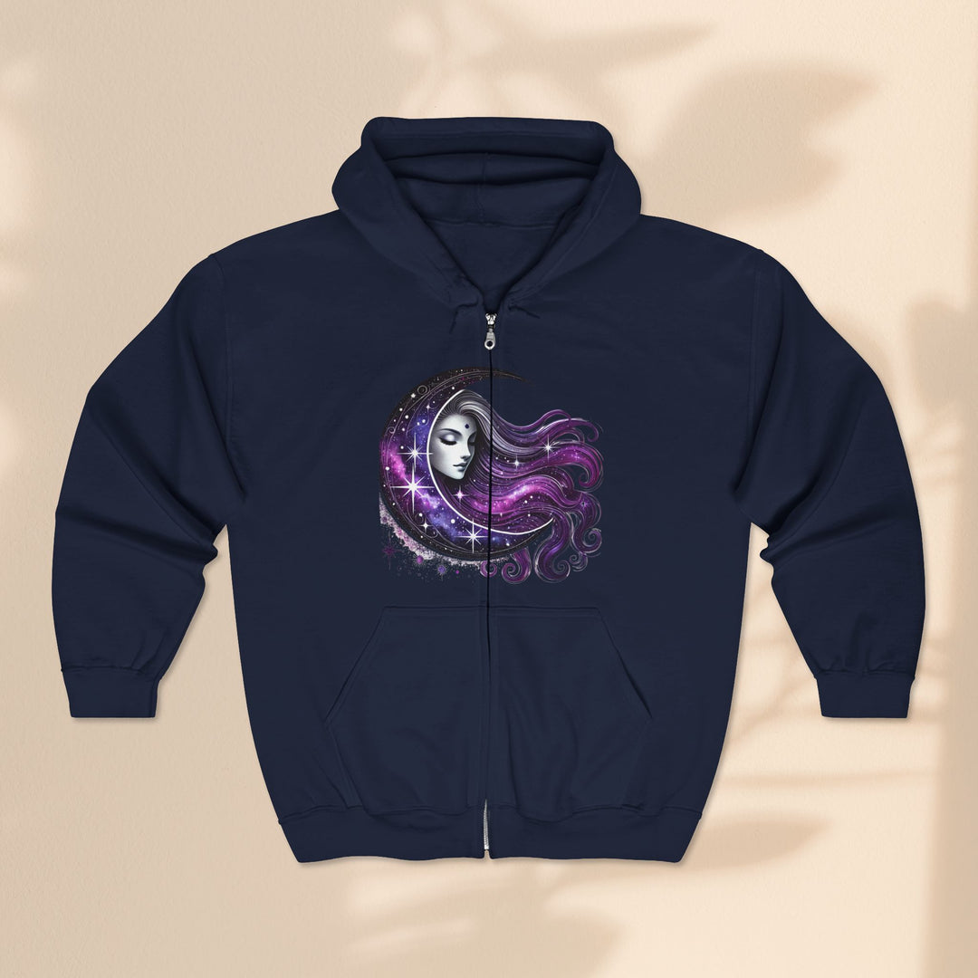 Moon Goddess - Unisex Heavy Blend™ Full Zip Hooded Sweatshirt