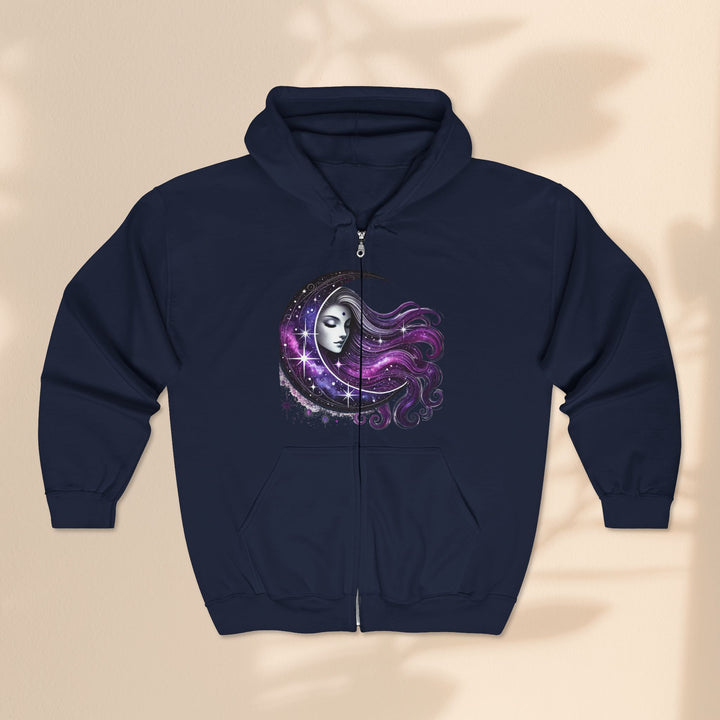 Moon Goddess - Unisex Heavy Blend™ Full Zip Hooded Sweatshirt