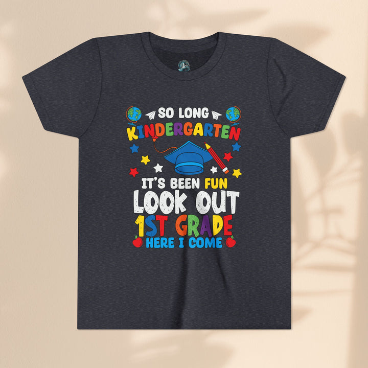 Look Out First Grade Here I Come T-Shirt - Graduation Celebration Tee, Kindergarten to 1st Grade Transition T-Shirt,