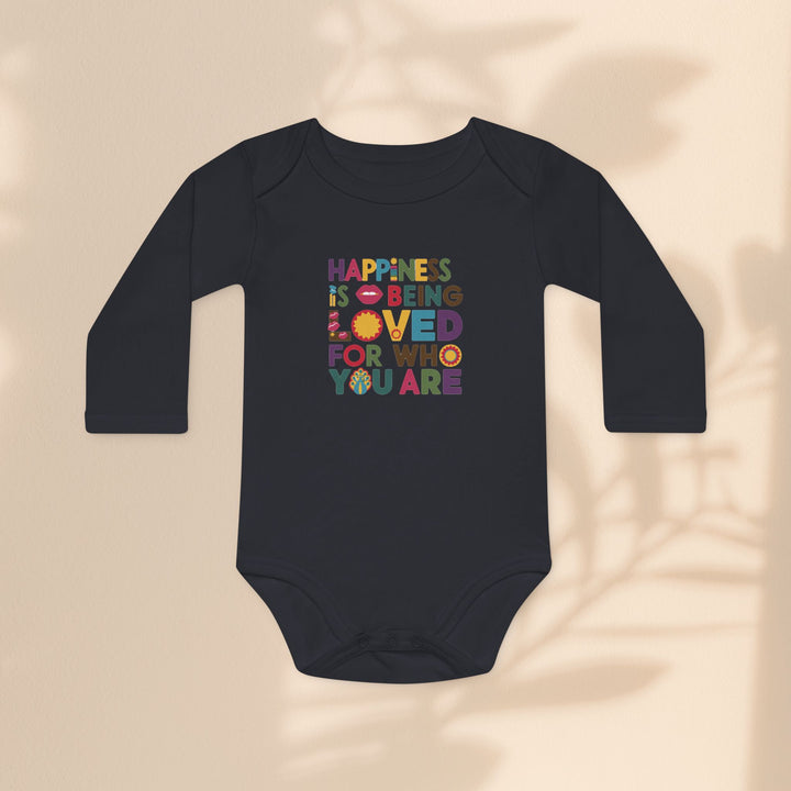 Baby Long-Sleeve Organic Bodysuit - Loved For Who You Are