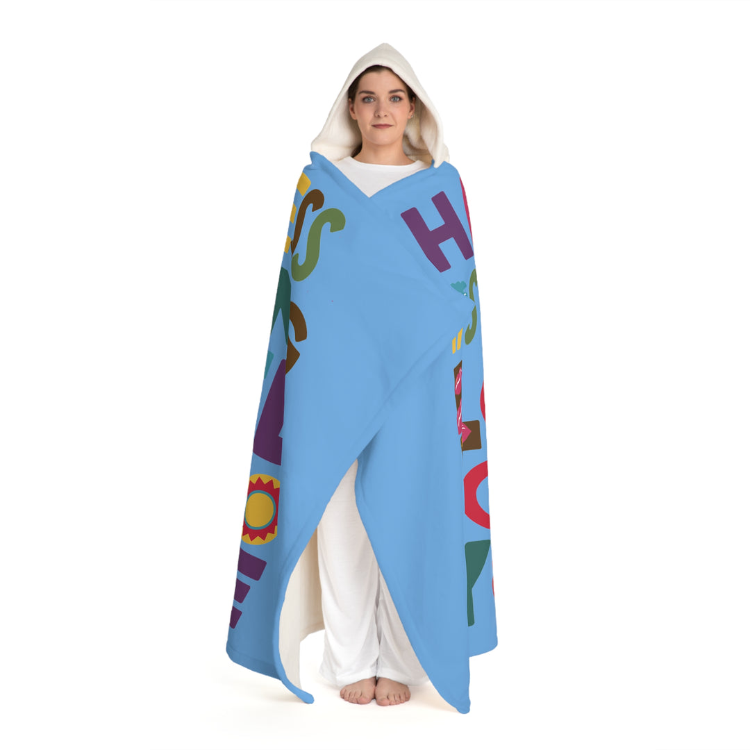 Hooded Sherpa Fleece Blanket - Loved 4 Who U R