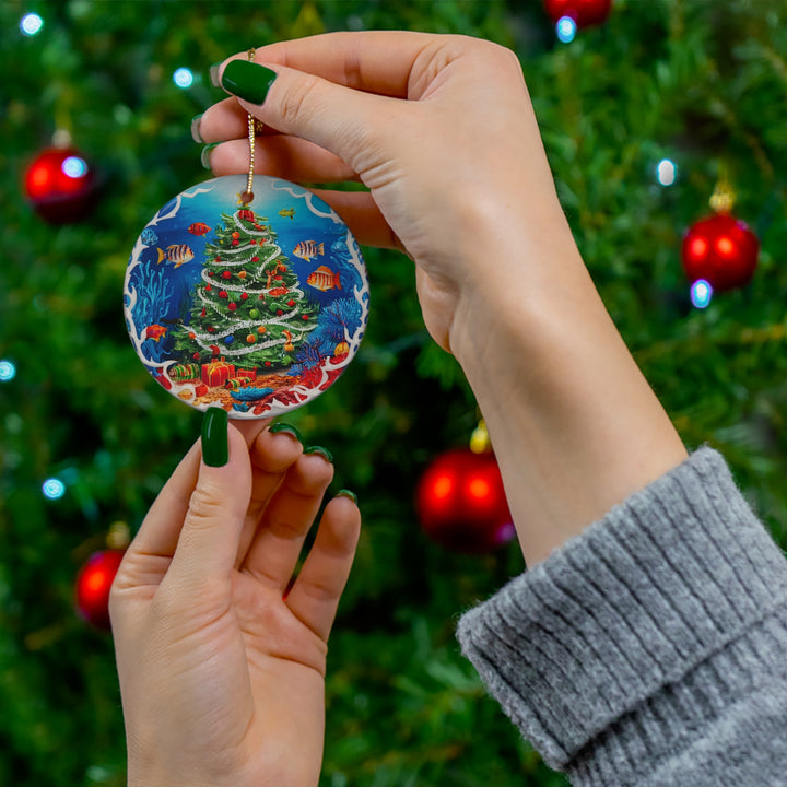 Ceramic Ornament - Ocean Christmas Tree