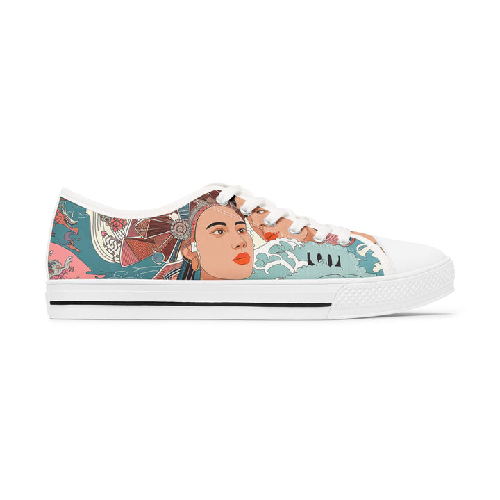 Women's Low Top Sneakers - Sweet Aztec Dreams