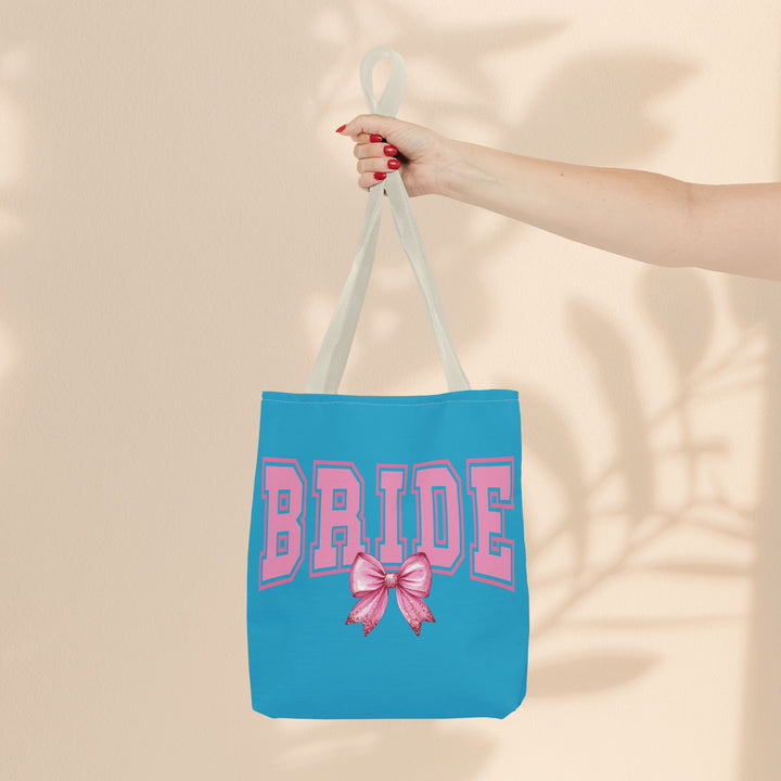 Bride Tote Bag with Bow | Bridal Shower Gift, Wedding Essentials, Bachelorette Party Accessory, Gift for Bridesmaids