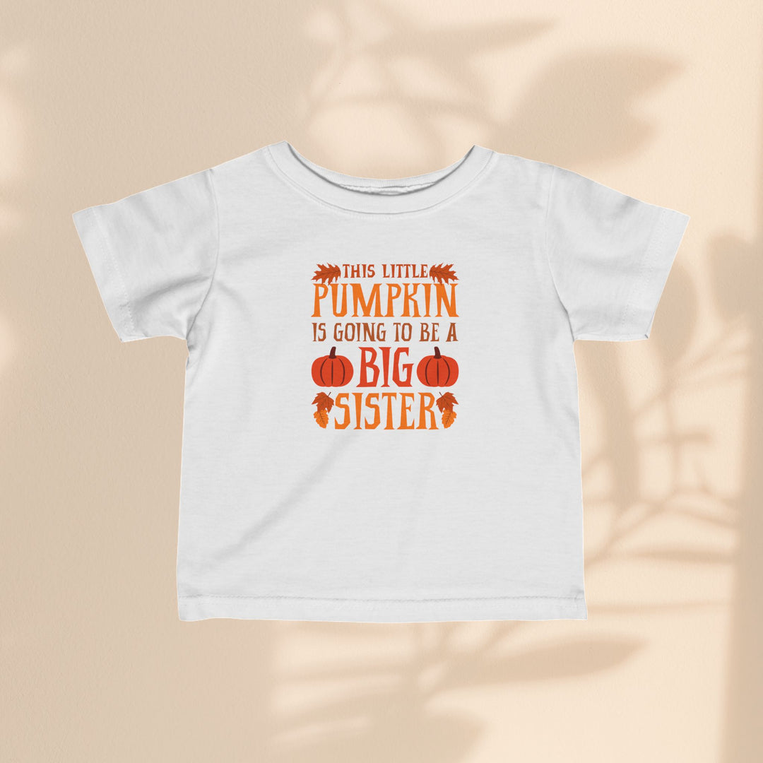 Infant Fine Jersey Tee - Big Sister Pumpkin